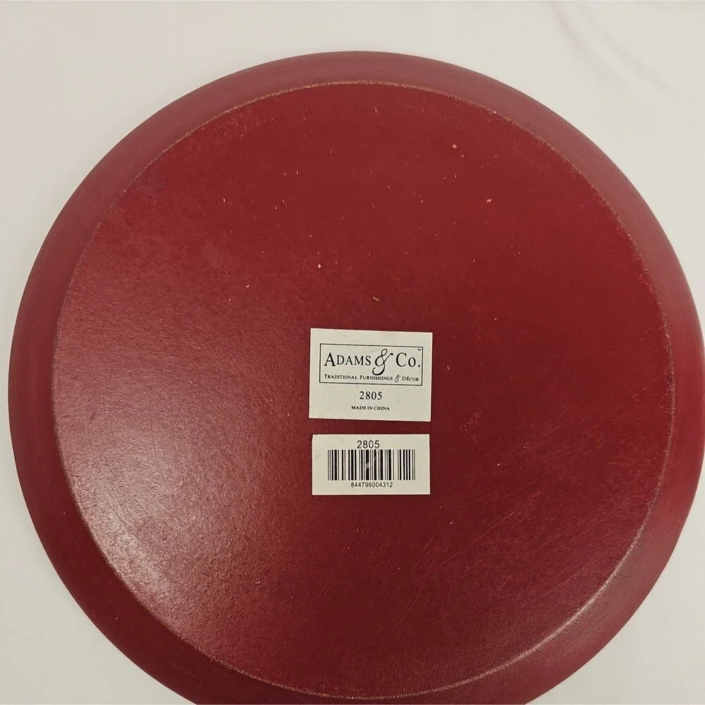 Adams & Co Valentine Decorative Plates Set of 2 Be Mine XOXO Hugs Kisses